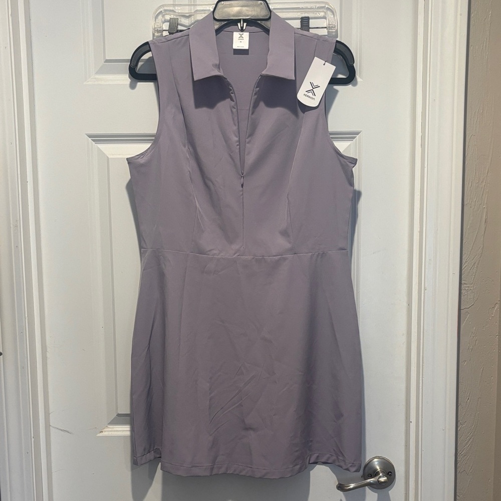 Xersion Sleeveless Purple Mini Dress